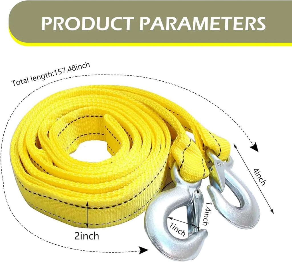 20FT Heavy-Duty Tow Strap