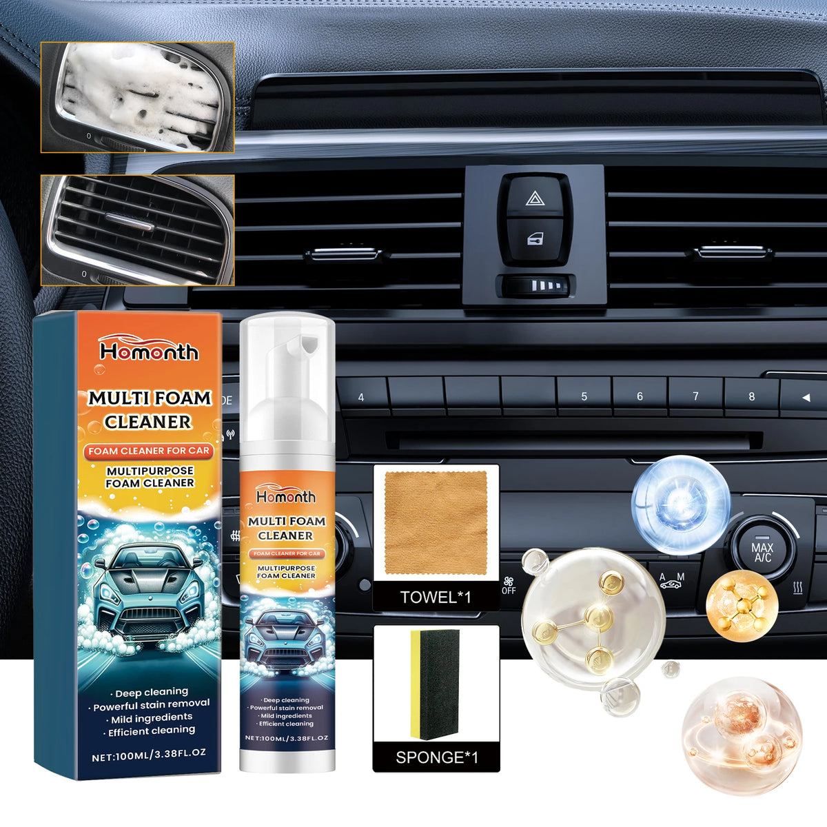 Multi-Purpose Car Foam Cleaner