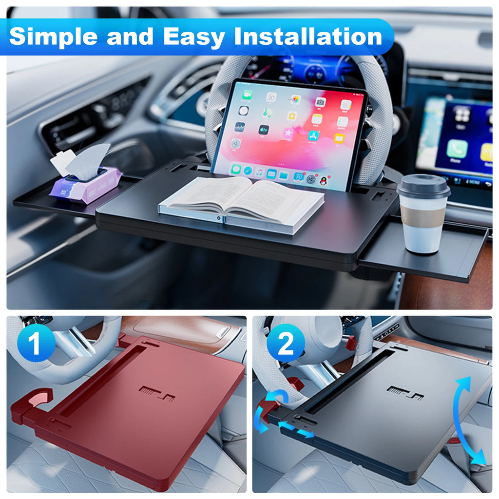 Steering Wheel Laptop Tray
