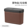 Leather Hanging Car Trash Bin