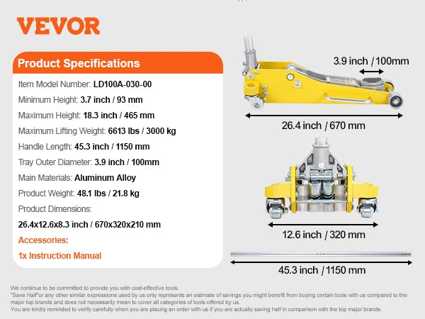 Hydraulic Floor Jack