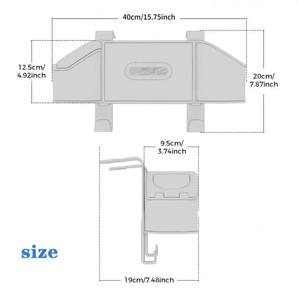Backseat Storage & Cup Holder