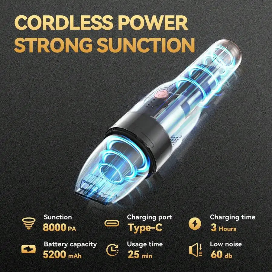 Portable Cordless Car Vacuum