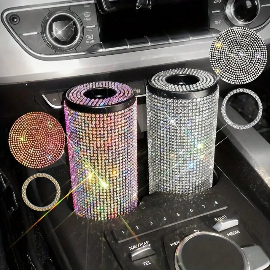Bling Car Tissue Holder Set