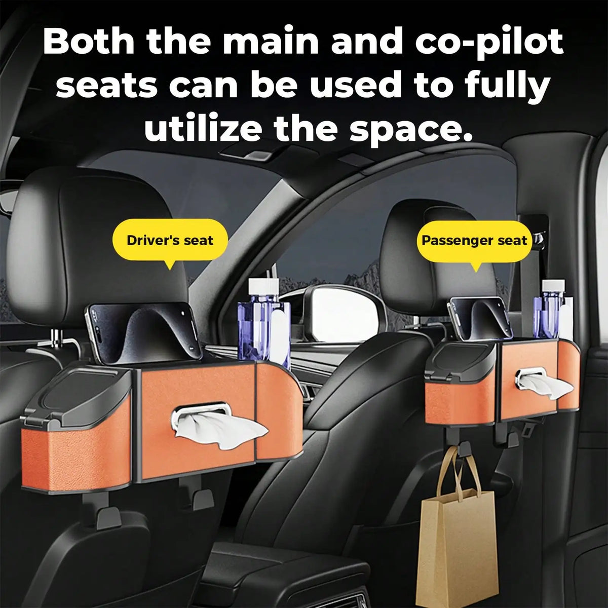 Backseat Storage & Cup Holder