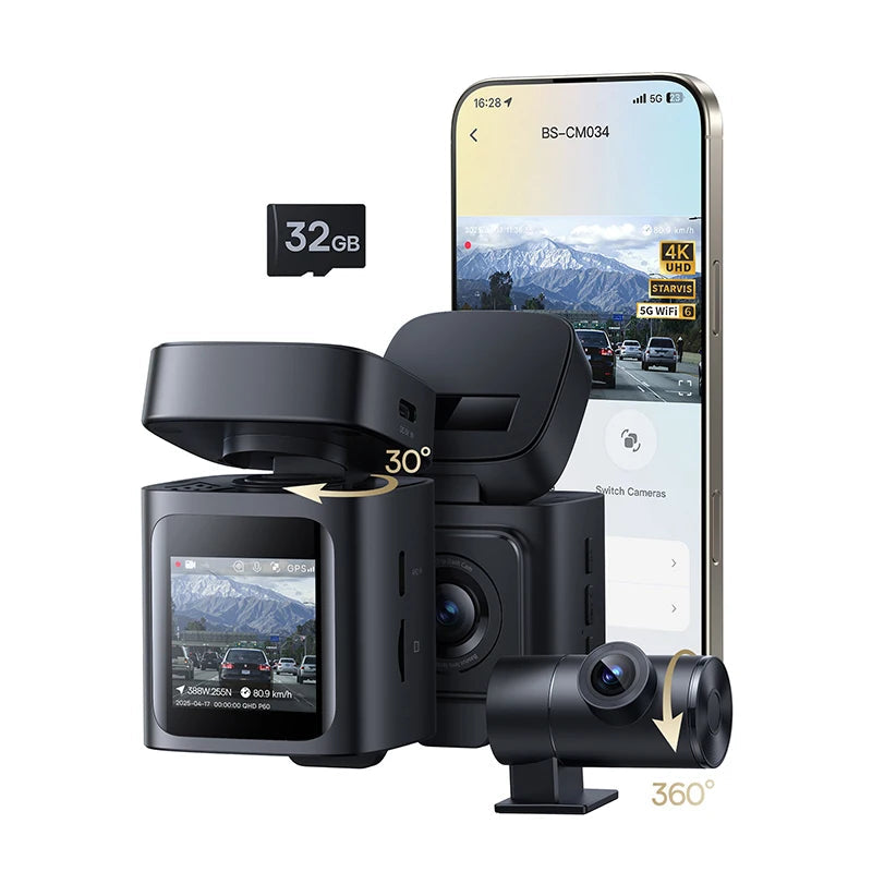 4K Front & Rear Dash Cam