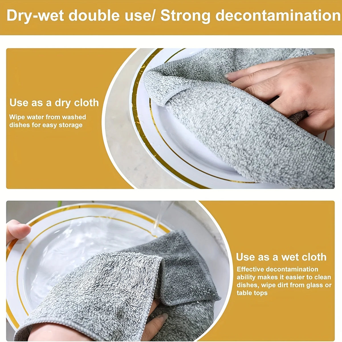 Microfiber Cleaning Cloths – 10 Pack