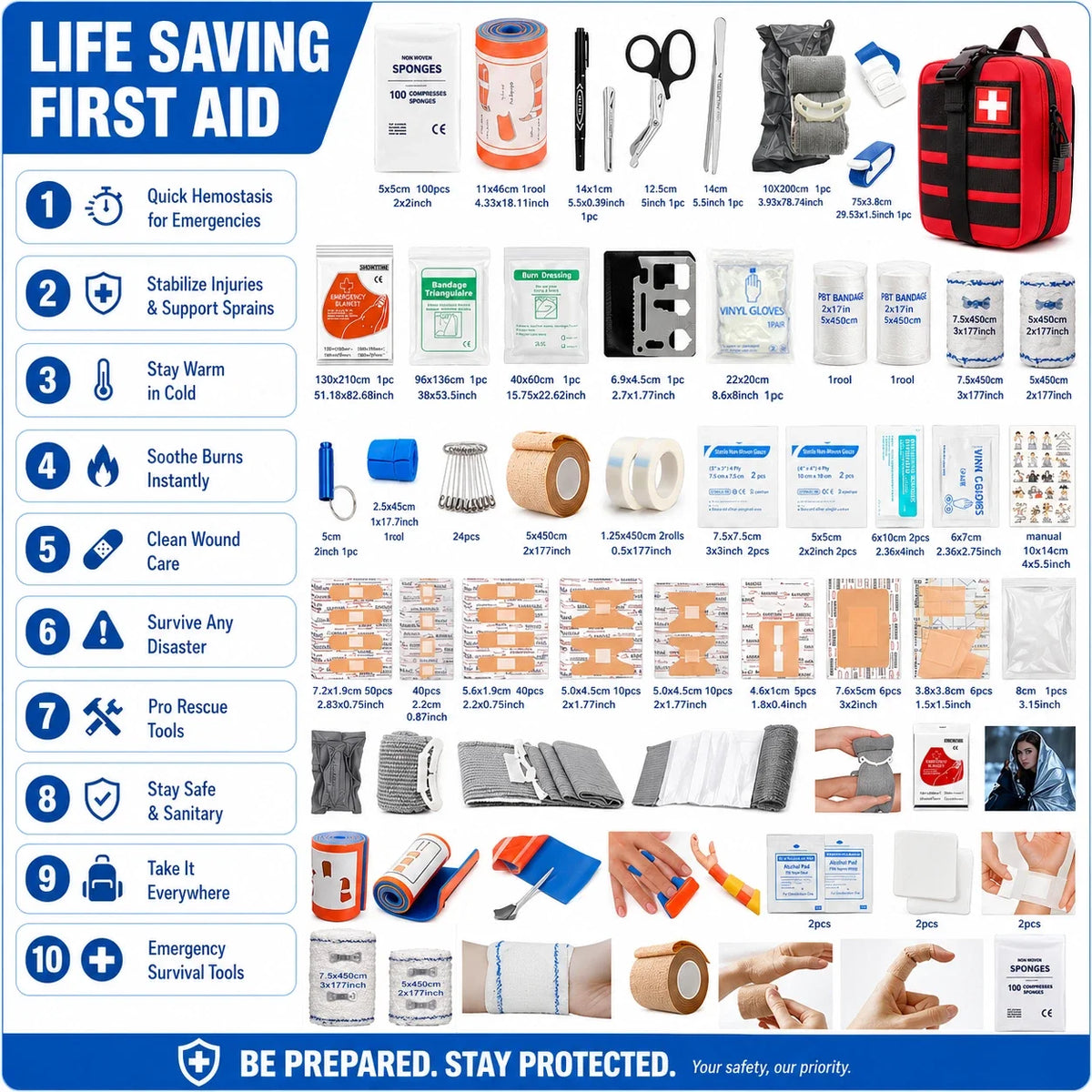 397-Piece Emergency First Aid Kit