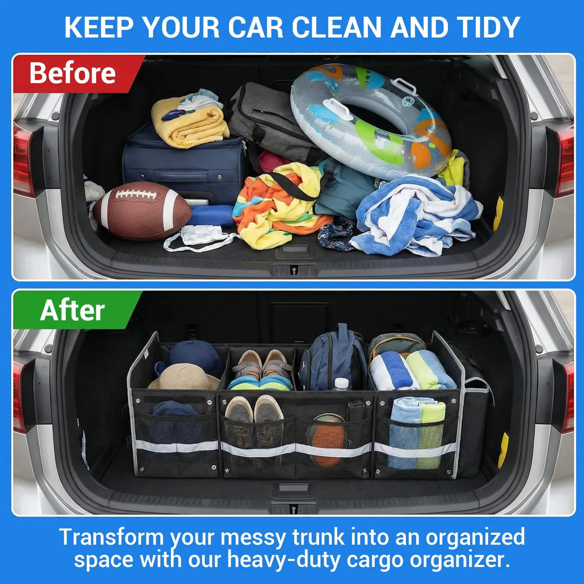 Foldable Car Trunk Organizer