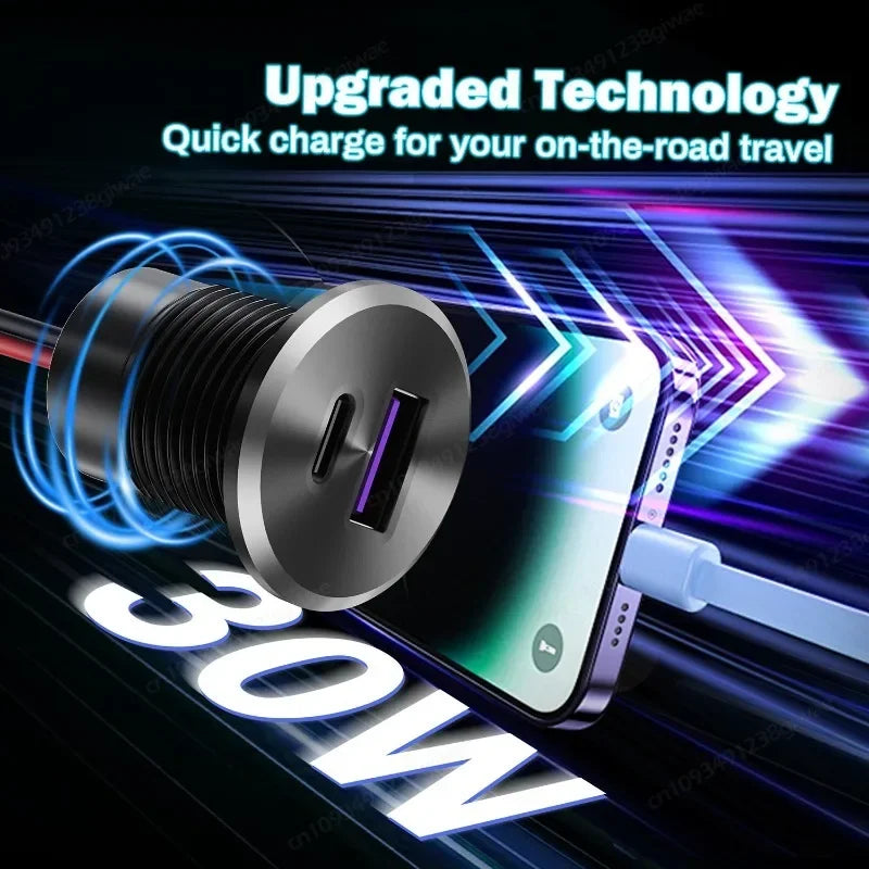 30W USB-C Car Charger