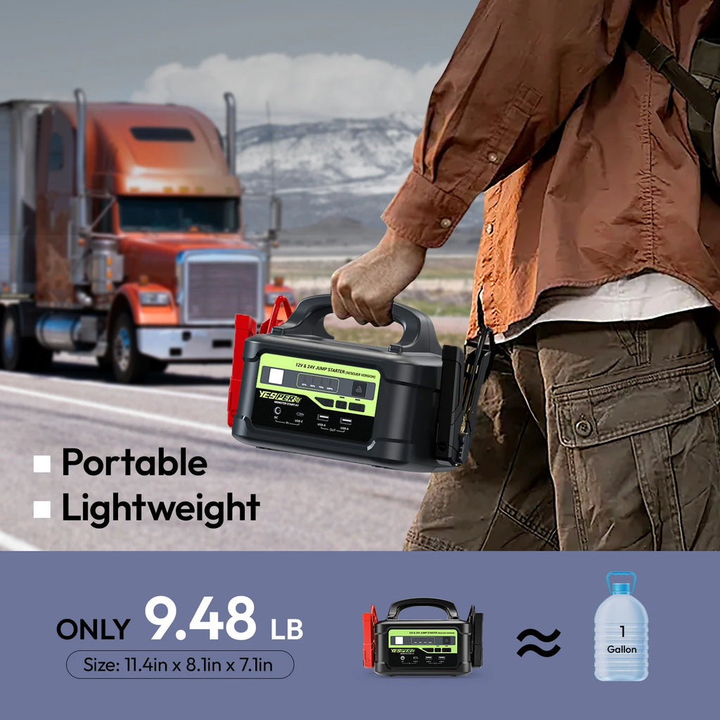 6000A Heavy-Duty Jump Starter