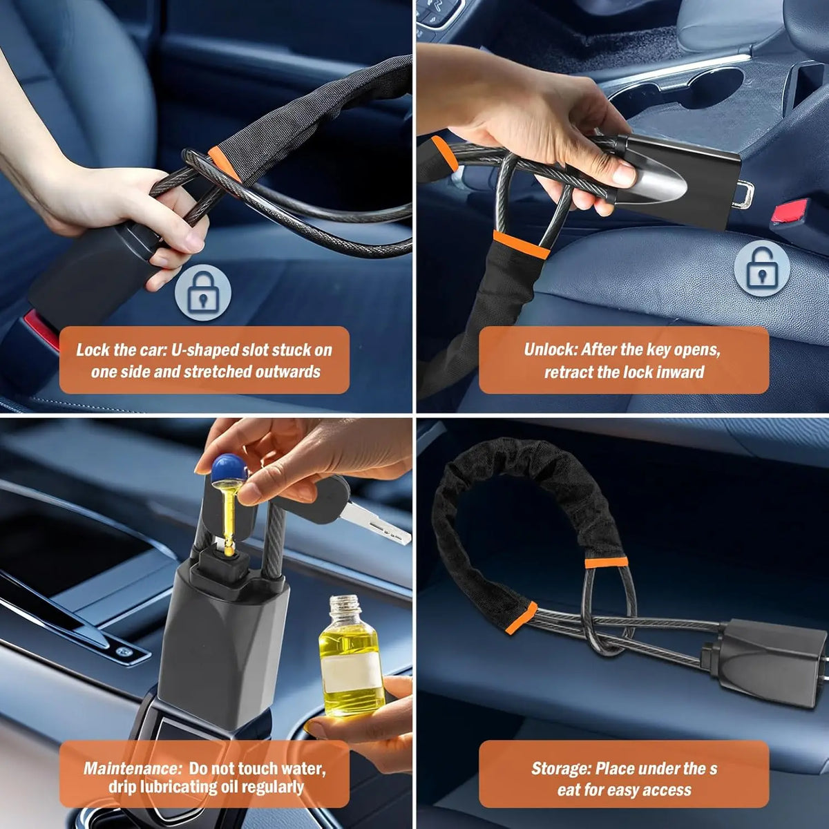 Anti-Theft Steering Wheel Lock