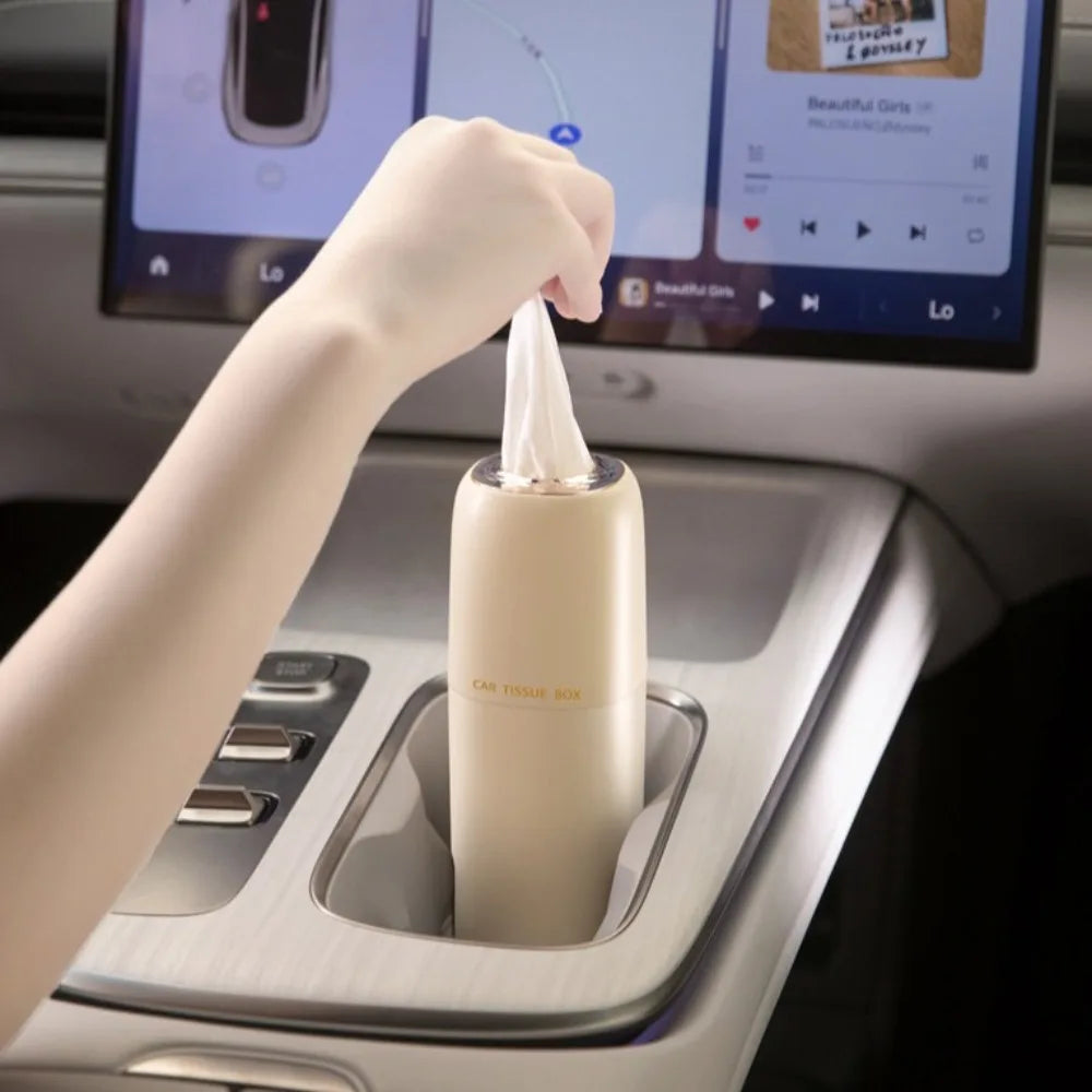 Car Cup Holder Tissue Box
