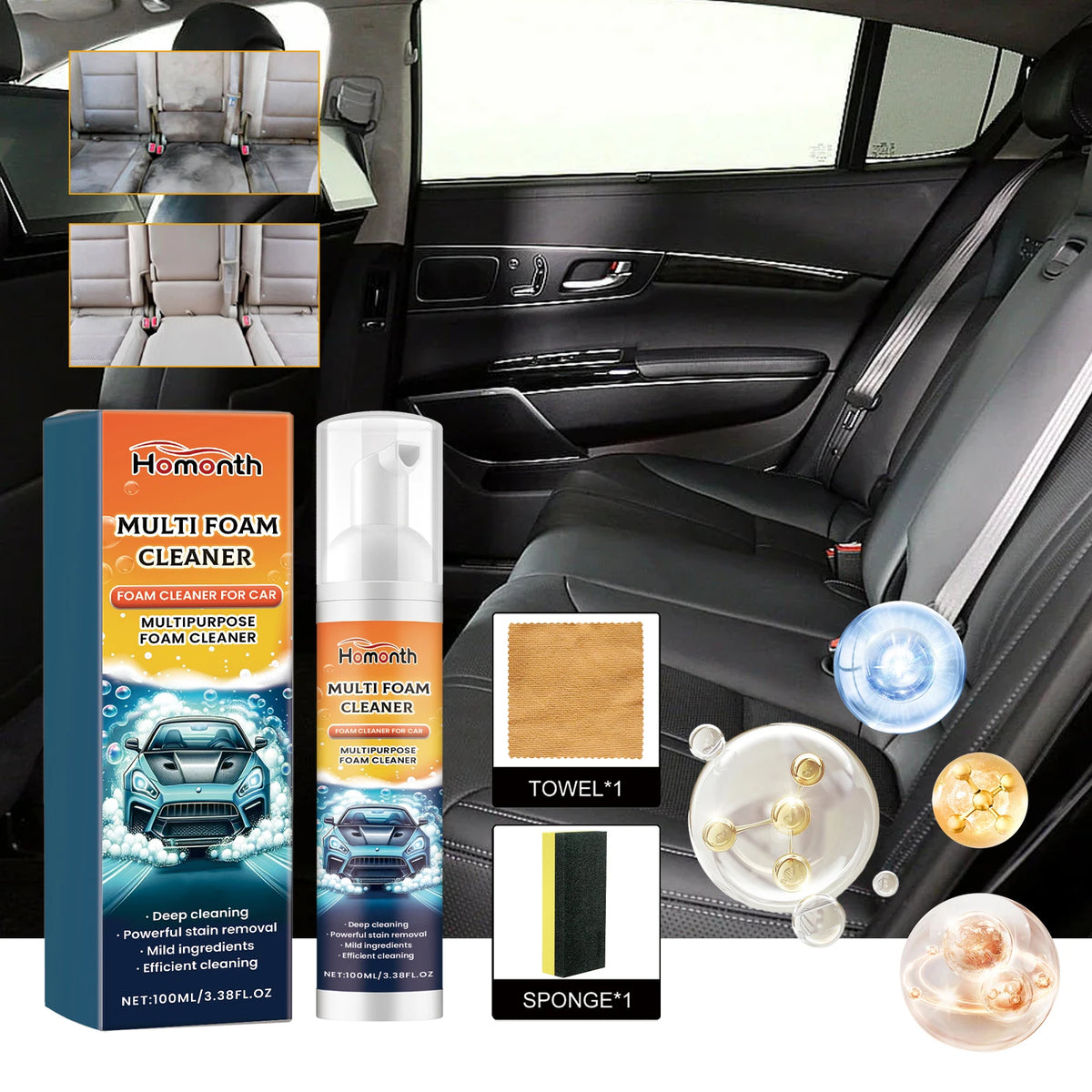 Multi-Purpose Car Foam Cleaner