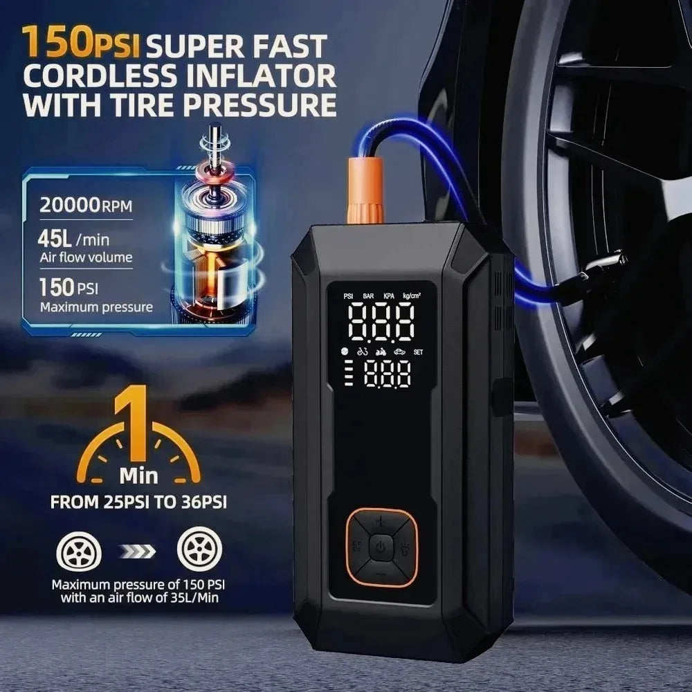 Jump Starter with Air Compressor