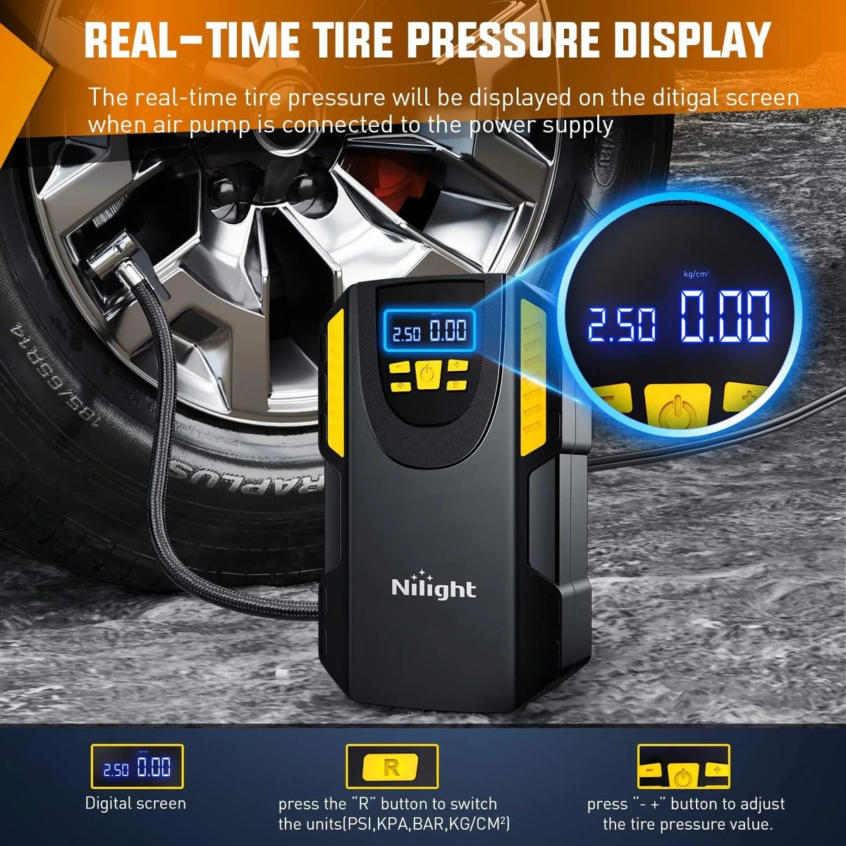 150 PSI Portable Tire Inflator