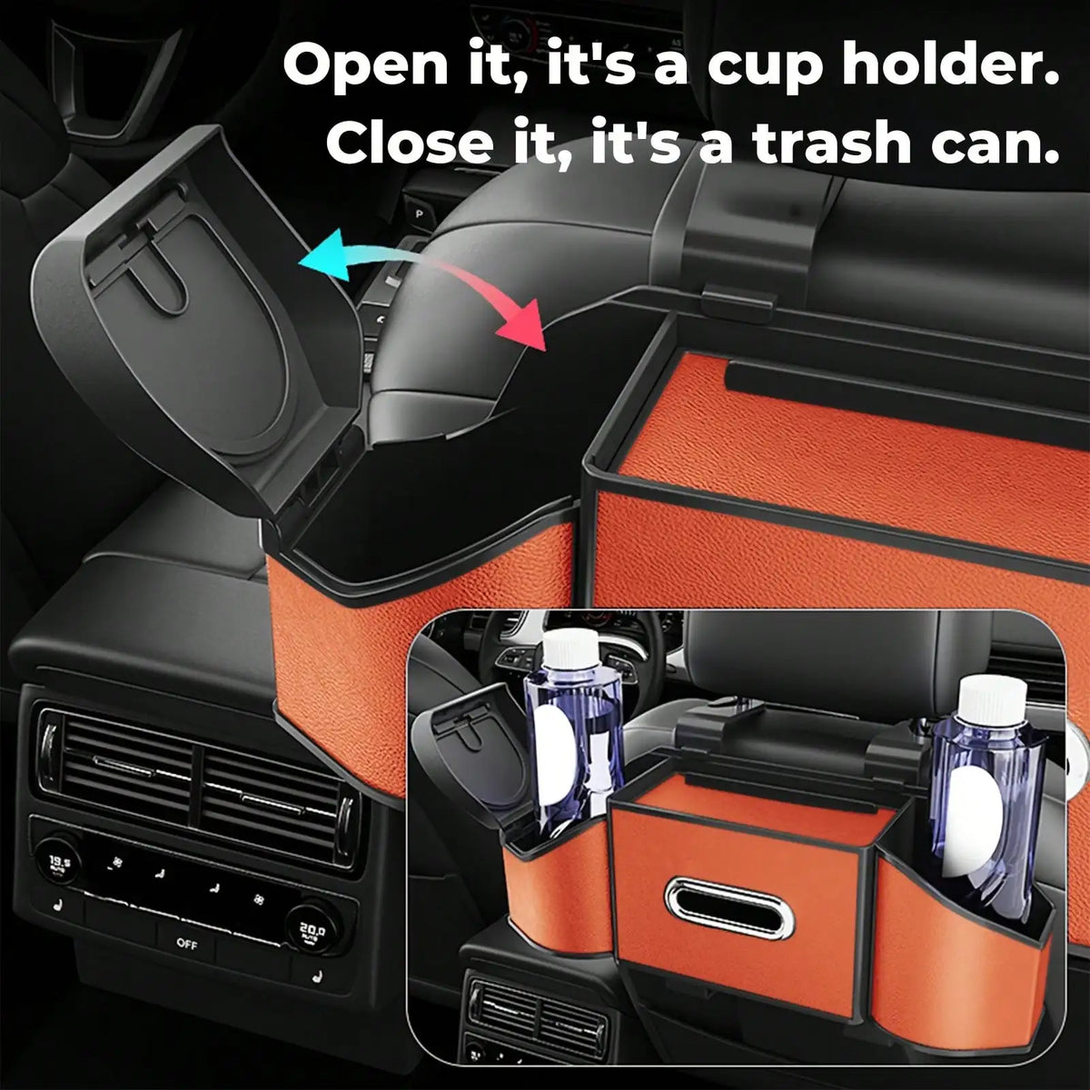 Backseat Storage & Cup Holder