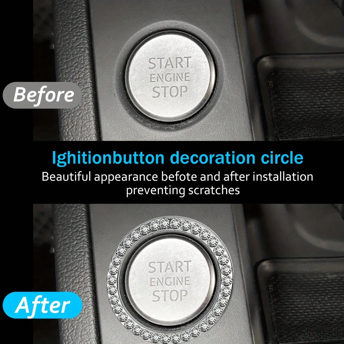 Bling Car Tissue Holder Set