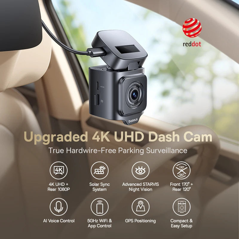 4K Front & Rear Dash Cam