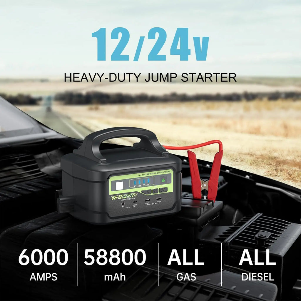 6000A Heavy-Duty Jump Starter