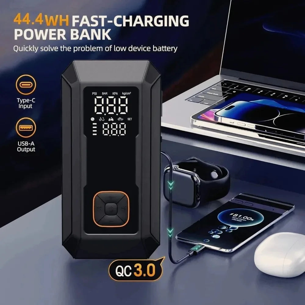 Jump Starter with Air Compressor