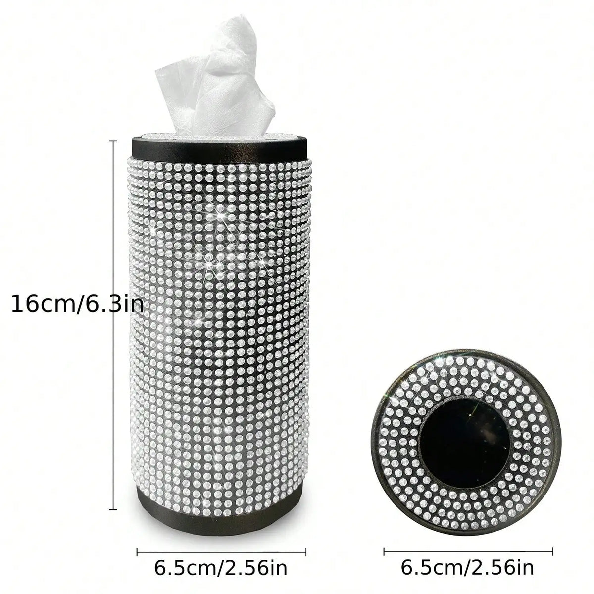 Bling Car Tissue Holder Set