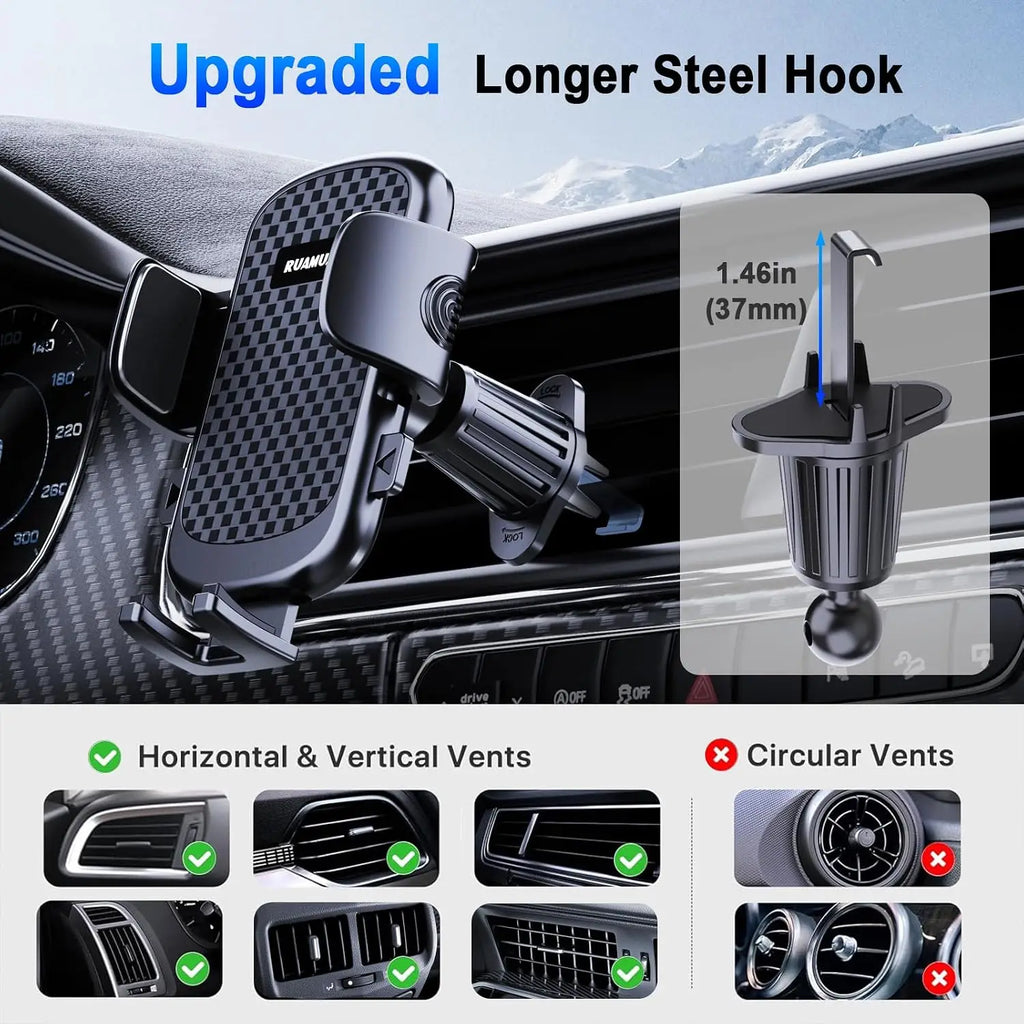 Metal Hook Vent Phone Mount