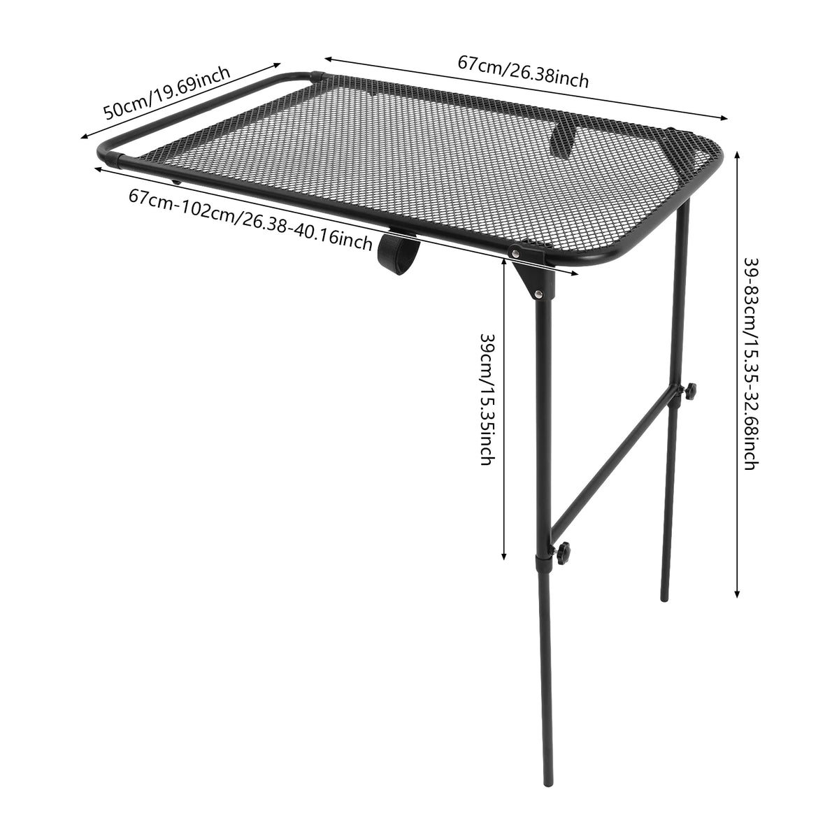 Tire-Mounted Folding Camping Table